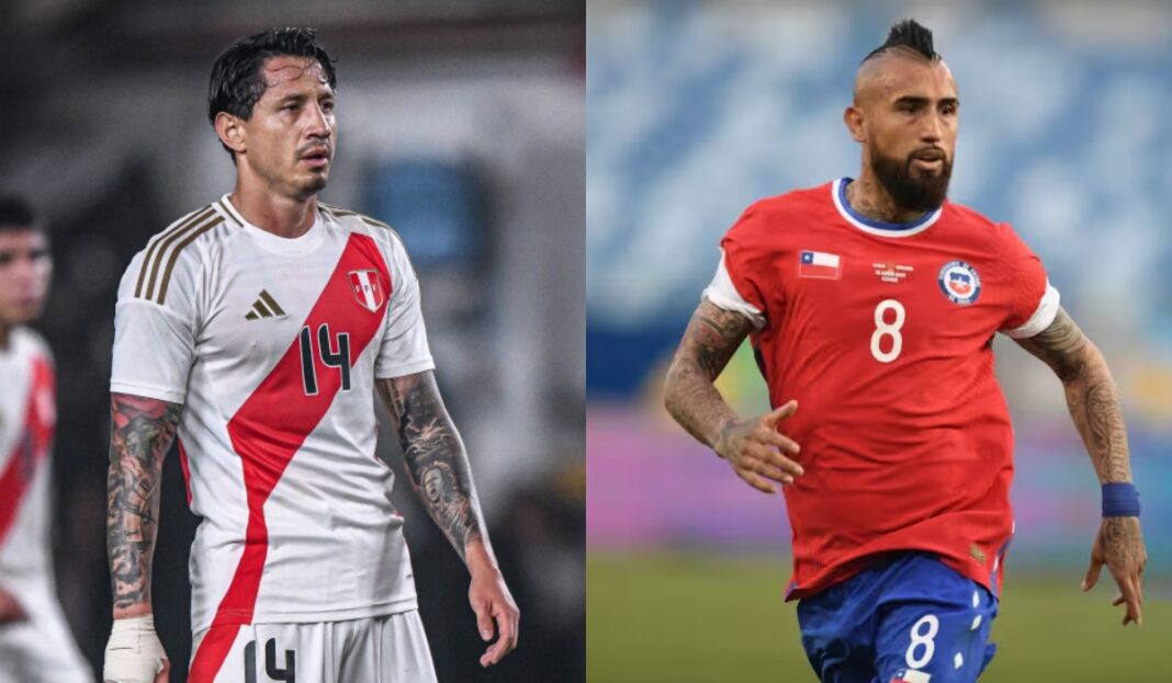 Perú y Chile juegan por las Eliminatorias 2026. (Foto: Composición)